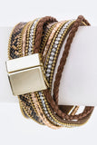 Python Skin Wrapped Bracelet