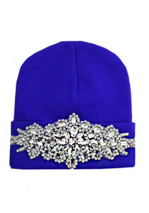 Miss Bling Jeweled Encrusted Beanie