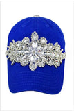 “Crowned” Handmade Jeweled Cap
