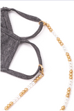 Gold & Silver Beaded Ball Mask Chain