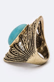 Oval Turquoise Statement Ring