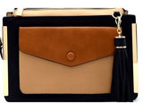 Isabella Color Block Handbag