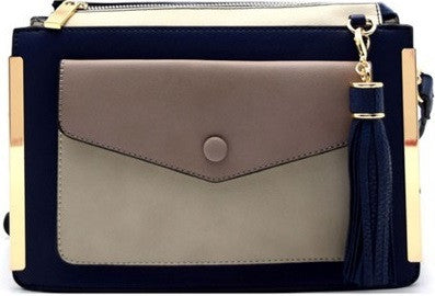 Isabella Color Block Handbag
