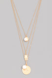 Layered Pearl and Coin Necklace