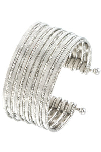 Textured Wire Cuff Bracelet